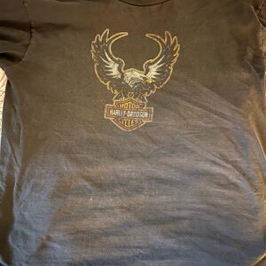 Harley-Davidson Charcoal Tee with Eagle Emblem
